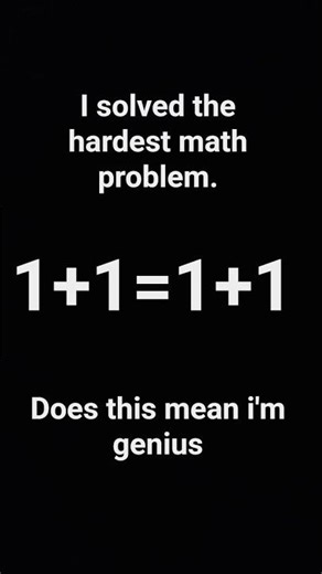 I solve the hardest math problem.