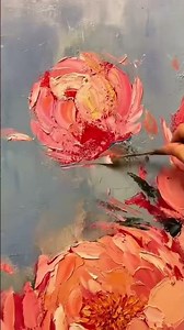 Hand-Painted Flower Oil Painting | Painting Process #floweroilpainting #floralart
