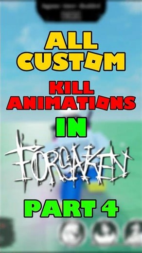 All Custom Kill Animations In Forsaken!!!! (Part 4) #viral #roblox #forsaken #shorts