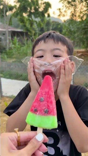 Blindfolded taste test challenge: Watermelon ice cream, Celano ice cream, and super spicy chili, ...