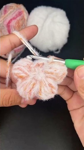 Crochet Puff Flower #crochet #puff #flower