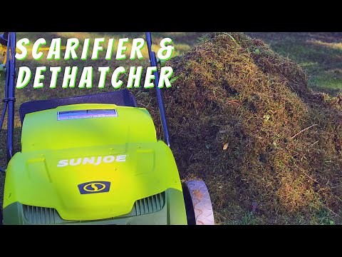 Sun Joe Electric Scarifier and Lawn Dethatcher | Demo and Review