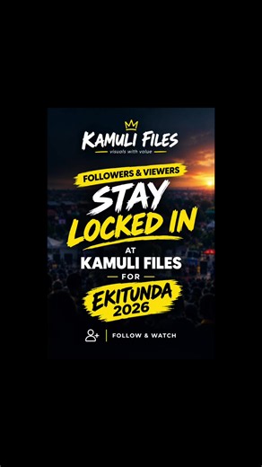 🔥 FOLLOWERS & VIEWERS, STAY LOCKED IN! 🔥 Kamuli Files is bringing you Ekitunda 2026. 📸🎥 Stay tuned, follow the page and don’t miss a moment! KAMULI FILES — Visuals With Value. 👑 #Ekitunda2026 #KamuliFiles #StayLockedIn #Kamuli