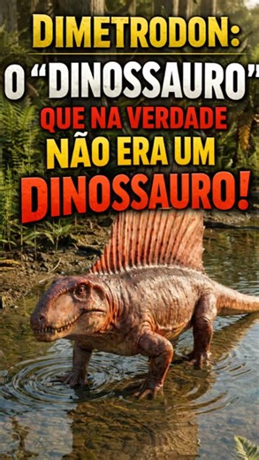 DIMETRODON: THE "DINOSAUR" THAT WASN'T REALLY A DINOSAUR #shorts #dinosaur #dimetrodon