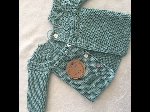 Tutorial tejer dos agujas jersey Princesa Charlotte muy fácil