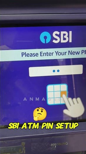 SBI ATM PIN SETUP in Just 60 Seconds ⚡🏧#SBIATM #Shorts #bank #statebankofindia