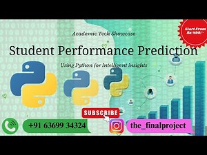 📘 Student Performance Prediction System Using Python | Buying Details In Description