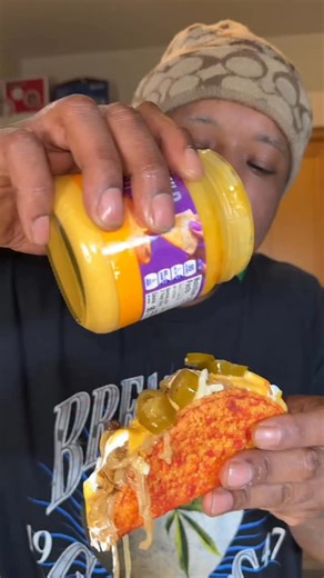 Trey herndon on Instagram: "One bite homemade Taco Bell, Doritos, Locos taco #fyp #shorts #food #reels #foodie"