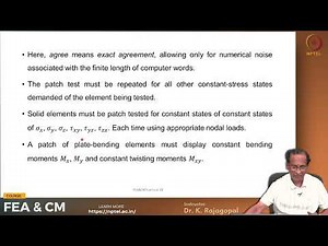 Patch test & Finite Element Modelling