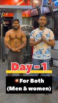 💥Day - 1 (CHEST) Begginer Full Body Workout Series By #coachmohan #chestworkout #musclebuliding
