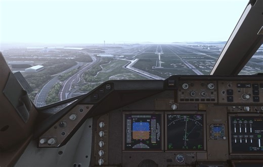 【微软模拟飞行2020】B748 ILS进近首尔仁川33L