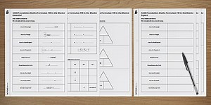 GCSE Maths Formulae Worksheets - KS4 Maths