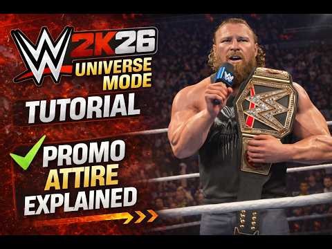 WWE 2K26 Universe Mode Tutorial | Promo Attire Feature Explained