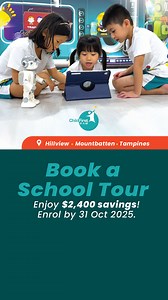 Searching for a pre-school that prepares your child for the future? At ChildFirst Pre-school, your child will master English, Chinese and Coding which are the three essential languages of tomorrow's world. Book a personalised school tour and discover how our trilingual curriculum develops confident communicators and creative thinkers. Enjoy school fee savings of $2,400 when you enrol! (valid till 31 Oct, T&Cs apply) ️Book your school tour now! | ChildFirst Pre-school | Facebook