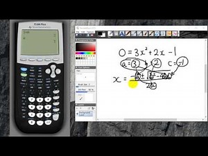 TI-84 Graphics Calculator lesson 5 - Solve quadratic equation part 1