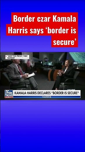 Kamala Harris: We have a secure border #shorts