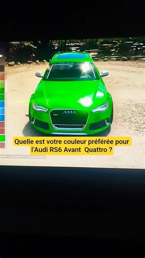 853 CH sur Forza… mais c’est quelle couleur la plus belle ? #audirs6 #forzahorizon5 #gaming