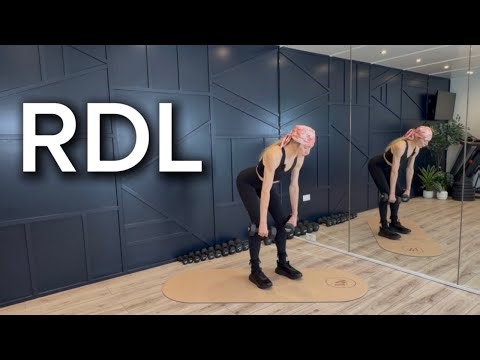 RDL FORM | Romanian Deadlift form | Exercise demo | RDL example | Home fitness | Dumbbells