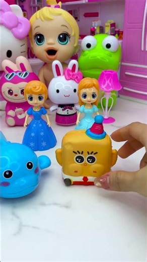 Satisfying With Unboxing Doll & Friends Set Toys, ASMR Video #shorts