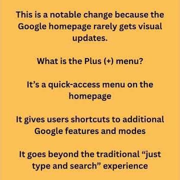 Google has started adding a new “+ (plus) menu”