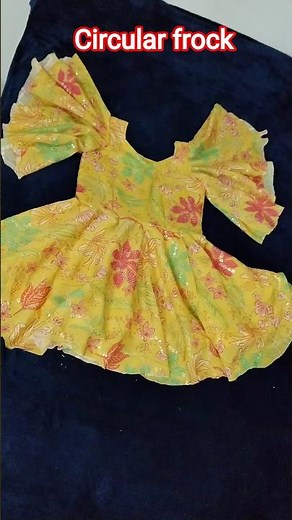 "umbrella Sleeve Design | Frock Tutorial Step by Step"#Circular Gher # Frock #short #ytshort #gown