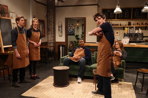 Timothée Chalamet Tries "Chris Rock-Style" Standup in SNL's Barista Sketch
