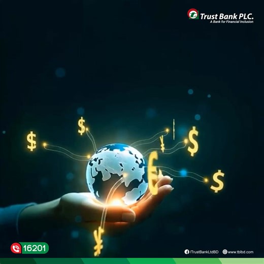 RFCD Account – Convenience & Flexibility for Your Foreign Currency Benefits: Interest-bearing deposits Multi-currency facility: USD, EUR, GBP International Debit & Credit Card (USD Current Accounts) Manage your foreign funds with ease! #RFCDAccount #TrustBank #GlobalBanking #SmartSavings | Trust Bank PLC