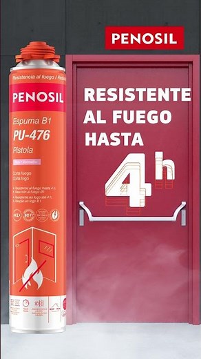 Espuma Ignífuga Cortafuego - Resistencia al Fuego hasta 4 h. #construccion #penosil #ignifuga