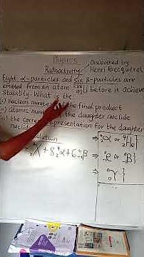 How to solve problems involving nuclear equations