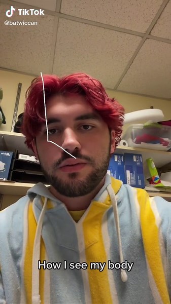 How I see my body vs what it actually looks like #howiseemyself