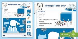 Polar Bear Handprint Art Activity