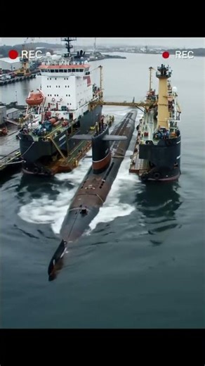 The sheer POWER of a surfacing submarine. #powerful