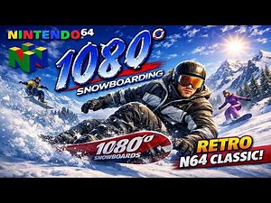 1080 Snowboarding (Nintendo 64) Opening Cutscene AI Upscale 4K