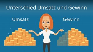 Unterschied Umsatz und Gewinn • einfach erklärt