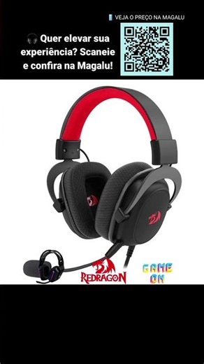 Headset Gamer Redragon Zeus Lite P3, Drivers 53mm, PC PS5 Xbox, Preto - H510-LT