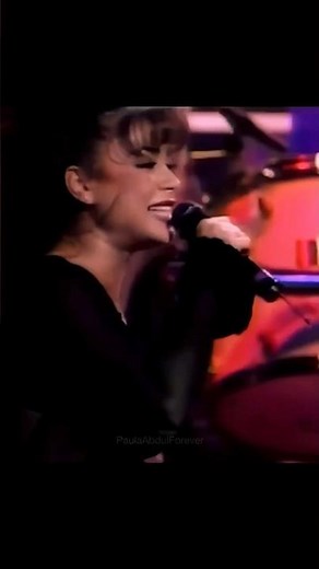 The mic is on! Paula Abdul’s performance of “The Promise of a New Day.”