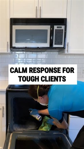 Staying calm with demanding customers is part of the job. When the client points something out, it's usually about a past experience, not you. Smile, stay professional, and say: "Thank you for letting me know." That response will save you in this business . . . . . . #cleaning #housecleaner #housecleaning #professionalcleaning #cleaningservice | Angela Brown