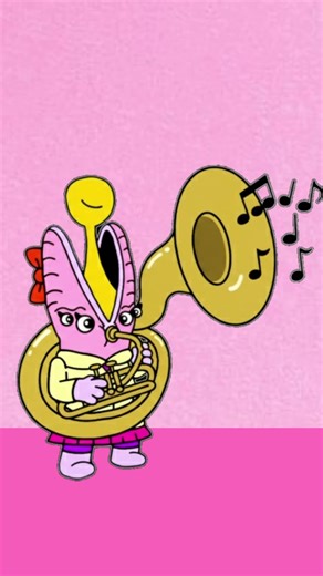 Lilac playing her Sousaphone But It's a Short #Shorts #Sousaphone #ForYou