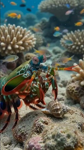 The Tiny Animal With the World's Fastest Punch | Meet the Peacock Mantis Shrimp