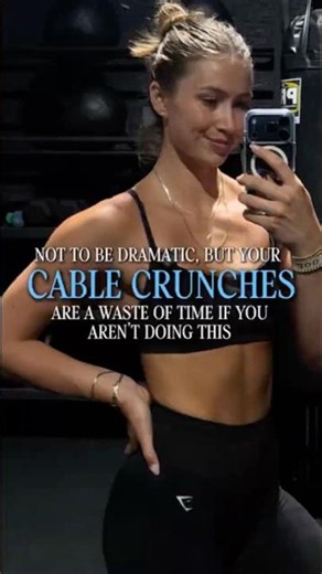 How to do cable crunches