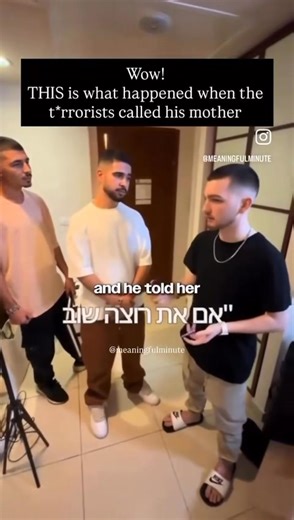 *Listen and pause* to remember and realize … these are regular people. The hostages and their families…Regular Jews. Regular Israelis. Before October 7, just living each day the best they could, like we all do. This is the greatness of the Jewish people. Because this mother spoke to a terrorist like a prank caller who dared threaten her or her son. Boom! #Jewishmoms 💥👆🏻 —— *Join Israel Good News Only WhatsApp Community:* https://chat.whatsapp.com/DfzgcLYmmjj8l9MKx0bzYs?mode=ac_t *Follow us on