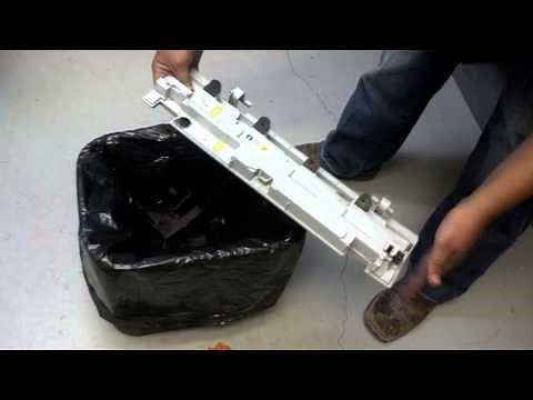 Emptying Waste Toner From Ricoh MP C2550 C2050 C2051 C2551