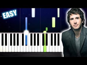 Josh Groban - You Raise Me Up - EASY Piano Tutorial by PlutaX