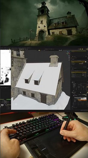 Behind the texture Paint in Blender. Full tutorial on my channel.