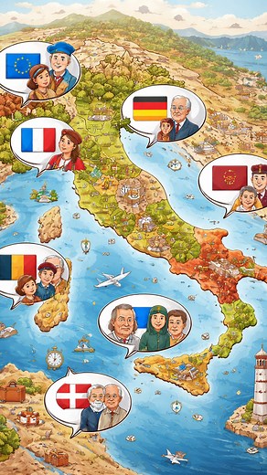 world maps on Instagram: "Griko is a rare Greek-derived language still spoken in Apulia & Calabria 🇮🇹➡️🇬🇷. This unique language is a living piece of Italy’s cultural and linguistic heritage ✨. Few people speak it today, making it a true gem of southern Italy 🗺️. #Griko #Italy #Languages #Maps #2026 #Reel #Reels #FYP #Viral #Trend #Trending #Culture #Heritage #Minority #Linguistics #Travel #Italy2026 #LocalLanguage #SouthernItaly #History #Education #FunFact"