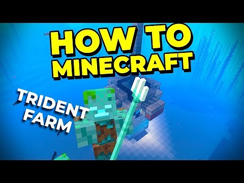 How To Get UNLIMIITED TRIDENTS in Minecraft with a Trident Farm! - How to Minecraft #44