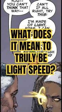 WHAT DOES IT MEAN TO TRULY BE LIGHT SPEED? #marvel #comics #anime #speed #lightspeed #trending #fyp
