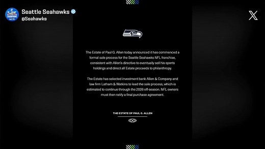 The Seahawks have officially commenced the sale process | 'The Insiders'