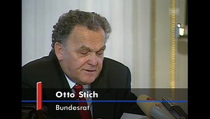 BR Otto Stich präsentiert bei seinem letzten Au...