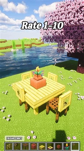 Table Design Tutorial! #shorts #minecraft